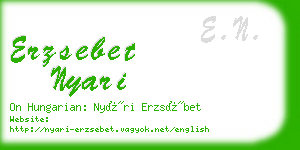 erzsebet nyari business card